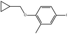 1-(Cyclopropylmethoxy)-4-iodo-2-methylbenzene 结构式