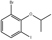 1-Bromo-3-iodo-2-isopropoxybenzene 结构式