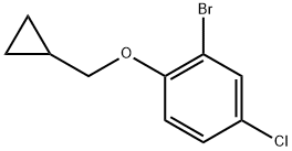 2-bromo-4-chloro-1-(cyclopropylmethoxy)benzene 结构式