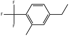 4-Ethyl-2-methyl-1-(trifluoromethyl)benzene 结构式