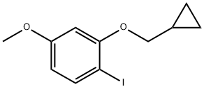 2-(cyclopropylmethoxy)-1-iodo-4-methoxybenzene 结构式