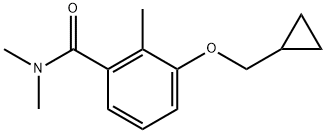 3-(Cyclopropylmethoxy)-N,N,2-trimethylbenzamide 结构式