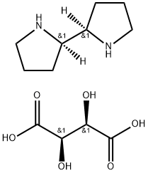 (R,R)-2,2′-二吡咯烷 L-酒石酸酯 结构式
