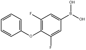 B-(3,5-Difluoro-4-phenoxyphenyl)boronic acid 结构式