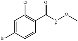 4-bromo-2-chloro-N-methoxybenzamide 结构式