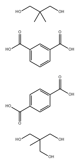 1,3-Benzenedicarboxylic acid, polymer with 1,4-benzenedicarboxylic acid, 2,2-dimethyl-1,3-propanediol and 2-(hydroxymethyl)-2-methyl-1,3-propanediol 结构式