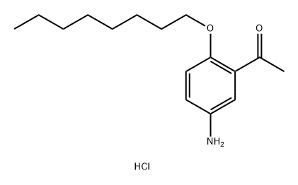 Ethanone, 1-[5-amino-2-(octyloxy)phenyl]-, hydrochloride (1:1) 结构式