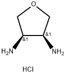 (3R,4S)-Tetrahydrofuran-3,4-diamine dihydrochloride 结构式