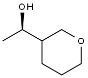 (1R)-1-(四氢-2H-吡喃-3-基)乙-1-醇 结构式