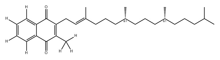 Vitamin K1 cis-trans (1:1) D7 结构式