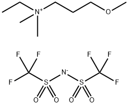 乙基(3-甲氧基丙基)二甲基铵双(三氟甲磺酰)亚胺 结构式