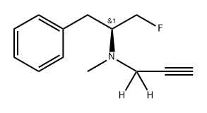 Benzeneethanamine, α-(fluoromethyl)-N-methyl-N-(2-propyn-1-yl-1,1-d2)-, (αS)- 结构式
