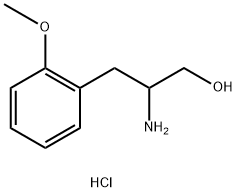 2-AMINO-3-(2-METHOXYPHENYL)PROPAN-1-OL HYDROCHLORIDE 结构式