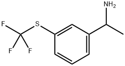 Benzenemethanamine, α-methyl-3-[(trifluoromethyl)thio]- 结构式