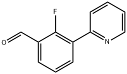 2-fluoro-3-(pyridin-2-yl)benzaldehyde 结构式