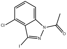 1-(4-Chloro-3-iodo-1H-indazol?1-yl)ethanone 结构式