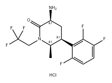 N-ACETYL-, COMPD. WITH (3S,5S,6R)-3-AMINO-6-METHYL-1-(2,2,2-TRIFLUOROETHYL)-5-(2,3,6-TRIFLUOROPHENYL 结构式