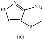 4-(甲硫基)-1H-吡唑-3-胺(盐酸盐) 结构式