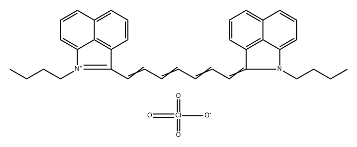 3-丁基-2-[7-(1-丁基-1H-苯並[CD]吲哚-2-亞基)-1,3,5-庚三烯-1-基]-苯並[CD]吲哚過氯酸鹽 结构式