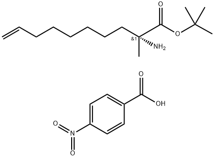 (R)-Α-(7-OCTENYL)ALANINE TERT-BUTYL ESTER P-NITROBENZOATE 结构式