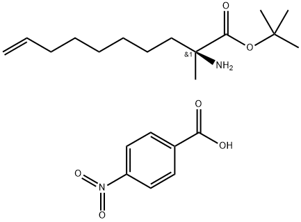 (S)-Α-(7-OCTENYL)ALANINE TERT-BUTYL ESTER P-NITROBENZOATE 结构式