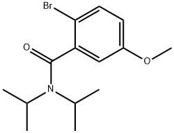 2-Bromo-5-methoxy-N,N-bis(1-methylethyl)benzamide 结构式