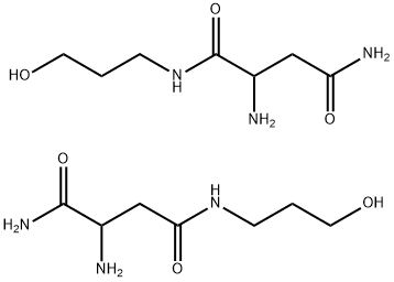 聚(3-羟丙基)-DL-天冬酰胺 结构式