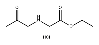 Glycine, N-(2-oxopropyl)-, ethyl ester, hydrochloride (1:1) 结构式