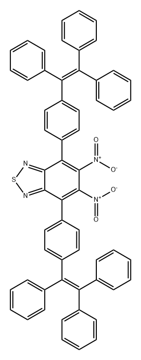 5,6-dinitro-4,7-bis(4-(1,2,2-triphenylvinyl)phenyl)benzo[c][1,2,5]thiadiazole 结构式