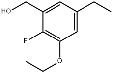 (3-ethoxy-5-ethyl-2-fluorophenyl)methanol 结构式