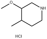 3-methoxy-4-methylpiperidine hydrochloride 结构式