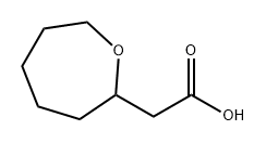 2-(氧杂环庚烷-2-基)乙酸 结构式