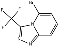5-Bromo-3-(trifluoromethyl)-[1,2,4]triazolo[4,3-a]pyridine 结构式