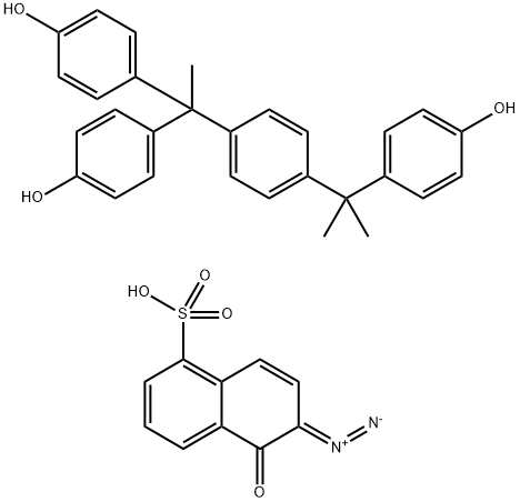 TRIS-PA 1,2-NAPHTHOQUINONE-2-DIAZIDO-5-SULFONATE 结构式