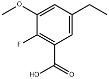 5-ethyl-2-fluoro-3-methoxybenzoic acid 结构式