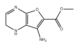 Furo[2,3-b]pyrazine-6-carboxylic acid, 7-amino-1,2-dihydro-, methyl ester 结构式