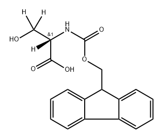 L-SERINE-2,3,3-D3-N-FMOC 结构式