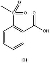 Benzoic acid, 2-(methylsulfonyl)-, potassium salt (1:1) 结构式