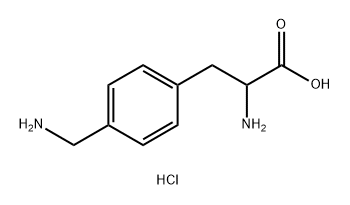 Phenylalanine, 4-(aminomethyl)-, monohydrochloride (9CI) 结构式