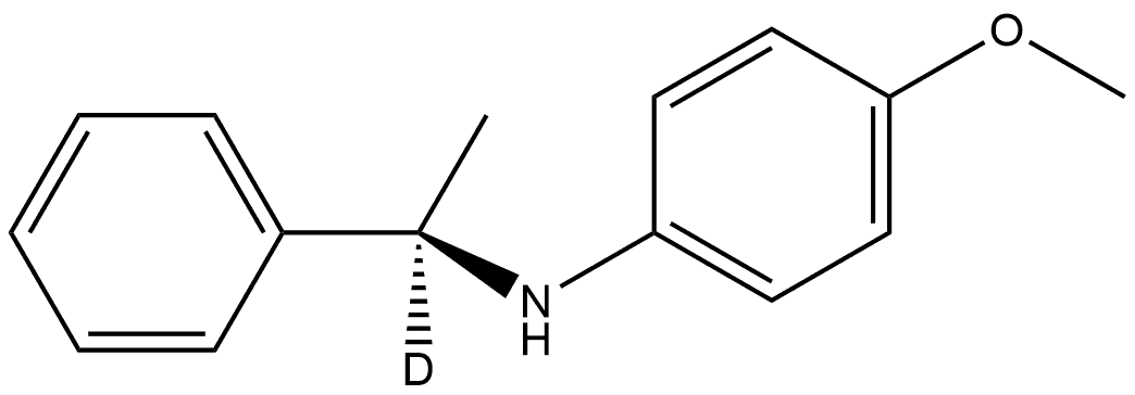 (αR)-N-(4-Methoxyphenyl)-α-methylbenzenemethan-d-amine 结构式