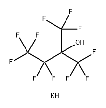 2-Butanol, 1,1,1,3,3,4,4,4-octafluoro-2-(trifluoromethyl)-, potassium salt (1:1) 结构式