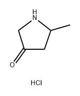 2-甲基吡咯烷-4-酮盐酸盐 结构式