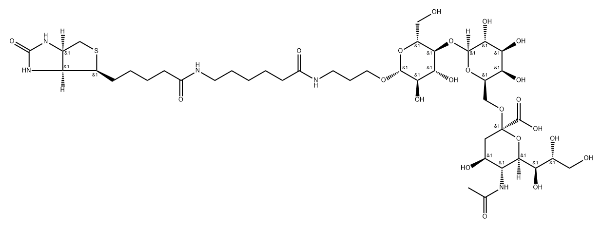 (3aS,4S,6aR)-N-[6-[[3-[[O-(N-Acetyl-alpha-neuraminosyl)-(2-6)-O-beta-D-galactopyranosyl-(1-4)-beta-D-glucopyranosyl]oxy]propyl]amino]-6-oxohexyl]hexahydro-2-oxo-1H-thieno[3,4-d]imidazole-4-pentanamide