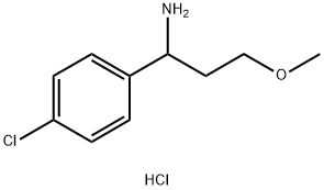 1-(4-氯苯基)-3-甲氧基丙-1-胺盐酸盐 结构式