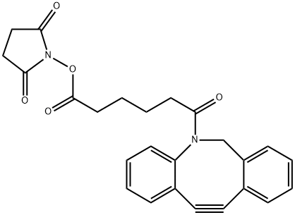 二苯基环辛炔-琥珀酰亚胺酯 结构式