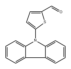 5-(9H-carbazol-9-yl)thiophene-2-carbaldehyde 结构式