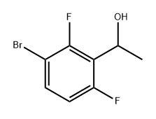 1-(3-溴-2,6-二氟苯基)乙-1-醇 结构式