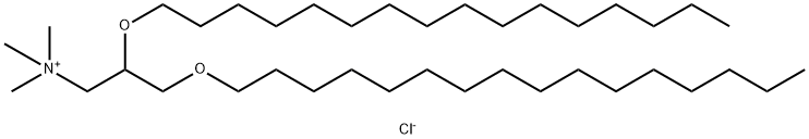 1-Propanaminium, 2,3-bis(hexadecyloxy)-N,N,N-trimethyl-, chloride (1:1) 结构式
