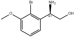 (2R)-2-amino-2-(2-bromo-3-methoxyphenyl)ethan-1-ol 结构式