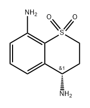 (S)-4,8-diaminothiochromane 1,1-dioxide 结构式